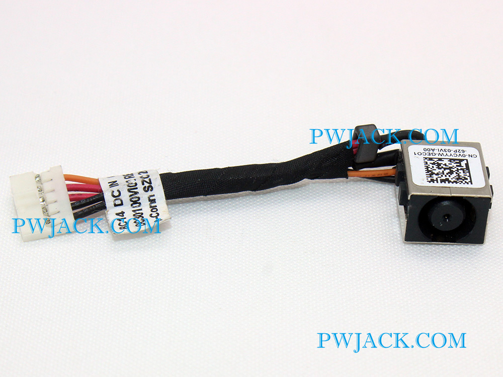 (image for) VCYYW 0VCYYW Dell Latitude E7270 E7470 DC Jack Connector IN Cable Power Charging Port DC30100VI00 DC30100X000 DC30100X100