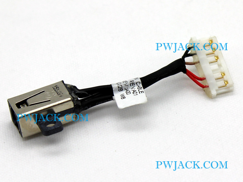 (image for) 02TWG 002TWG DC Jack IN Cable for Dell Chromebook 7310 P66G Power Charging Port 450.05J02.0001