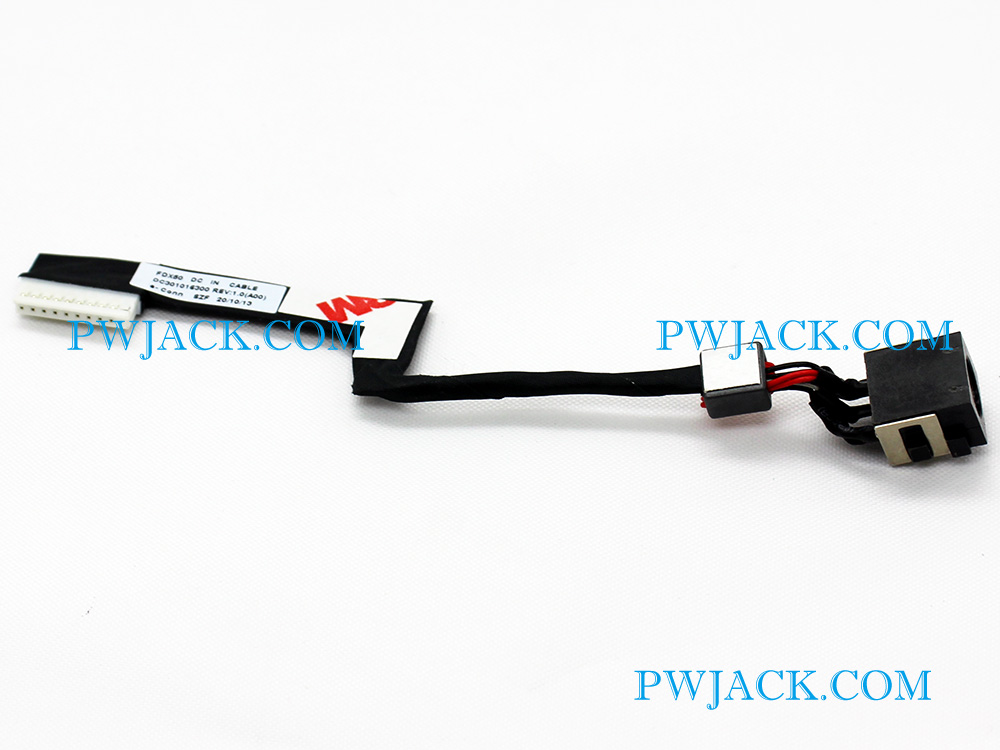 (image for) 1X26W 01X26W Dell Precision 7550 P93F001 Power Jack DC-IN Connector Charging Port FDX50 DC IN CABLE DC301016300